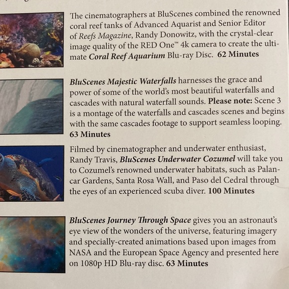 IMAX DEEP SEA 3D Blue-ray DVD plus 4 SCENIC MOODS, 4-Disc Blue-ray collection - Picture 4 of 10